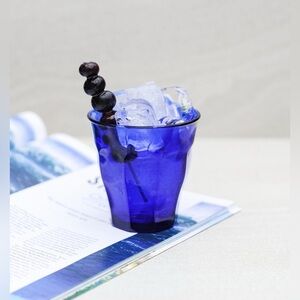 DURALEX Blue Cobalt 25 cl Picardie Tumbler Pack of 6 Glasses 8-3/4 Ounce NEW NIB